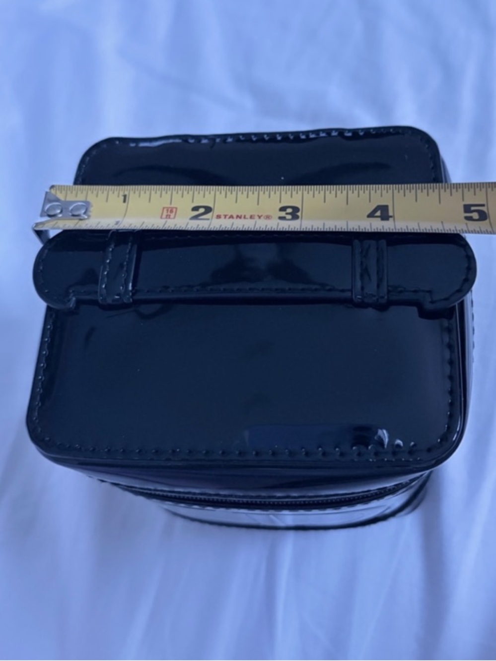 Dior Black Patent Vanity Case with Embossed CD Logo - Picture 5 of 7